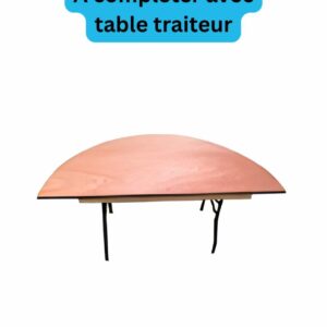 TABLE DEMI LUNE